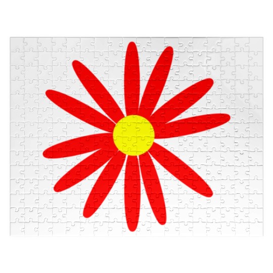 Red and Yellow Daisy Jigsaw Puzzles