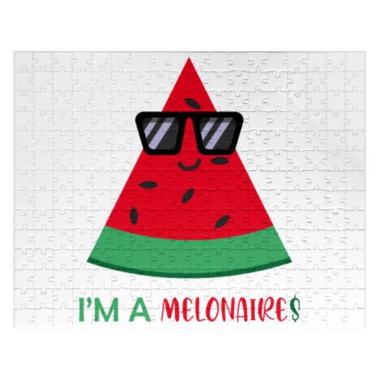 I'm a Melonaire Funny Fruits Watermelon Pun Jigsaw Puzzles