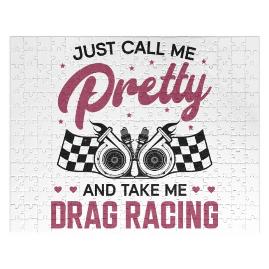 Drag Racing Race Car Girl Just Jigsaw Puzzles