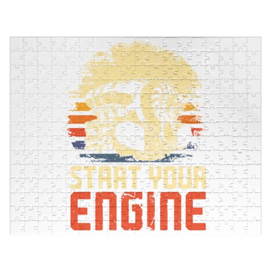 Drag Racing Race Car Retro Vintage Jigsaw Puzzles