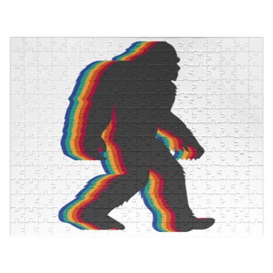 Retro Bigfoot vintage Fun and Nostalgic Sasquatch Jigsaw Puzzles