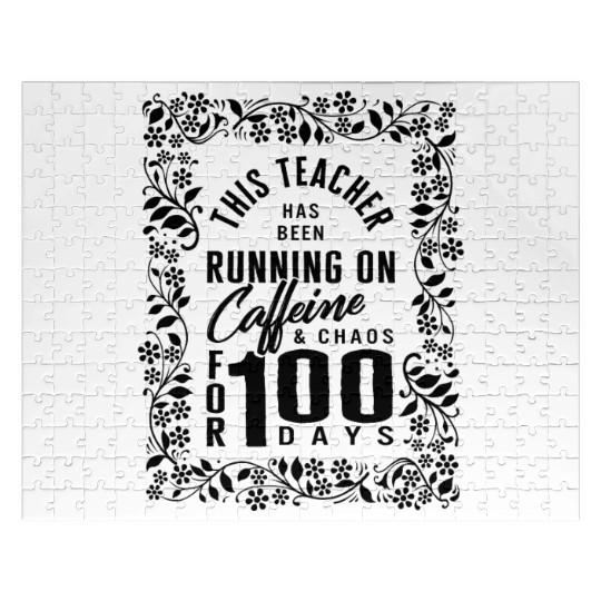 School Jigsaw Puzzles, Caffeine And Chaos For 100 Days