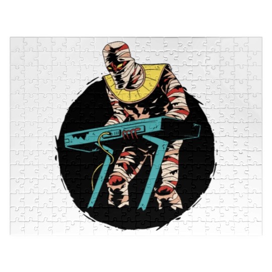 Mummy playing keyboards Mummy playing keyboards in Jigsaw Puzzles