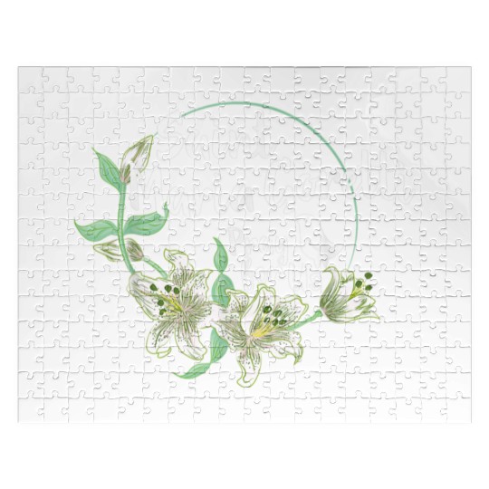 St. Maria Goretti Purity Catholic Saints Lily Symb Jigsaw Puzzles