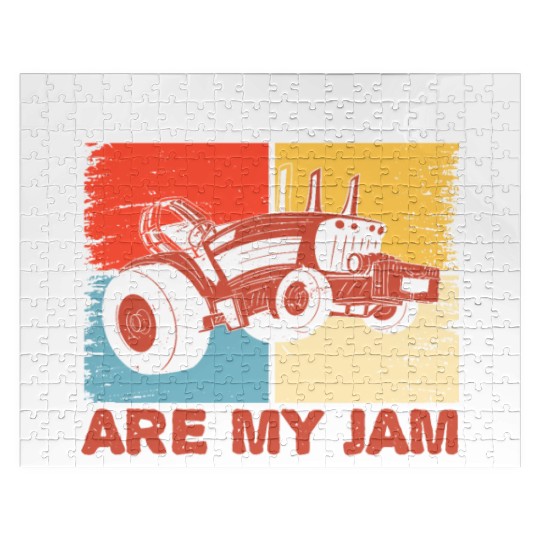 USA Flag America Farm Tractor Farming Life Farmer Jigsaw Puzzles