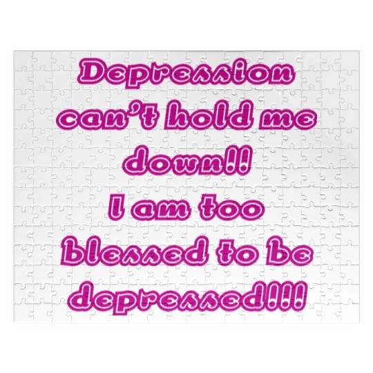 Depression can t hold me Jigsaw Puzzles