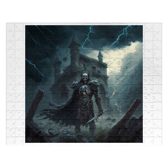 Death Knight in Thunderstorm Jigsaw Puzzles