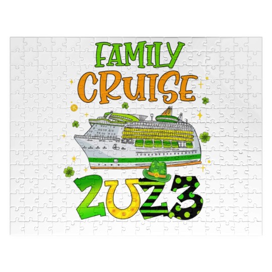 Family Cruise Squad 2023 St Patricks Cruise Jigsaw Puzzles