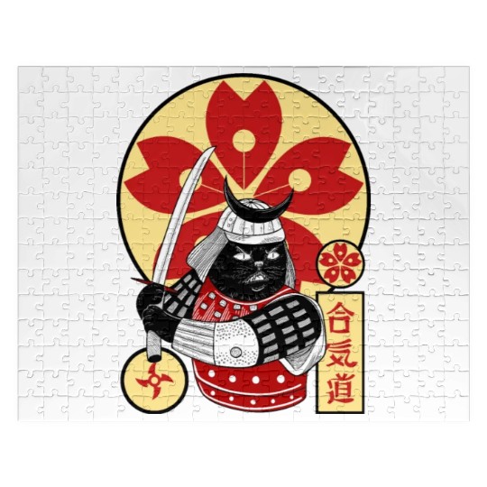Samurai Cat Jigsaw Puzzles