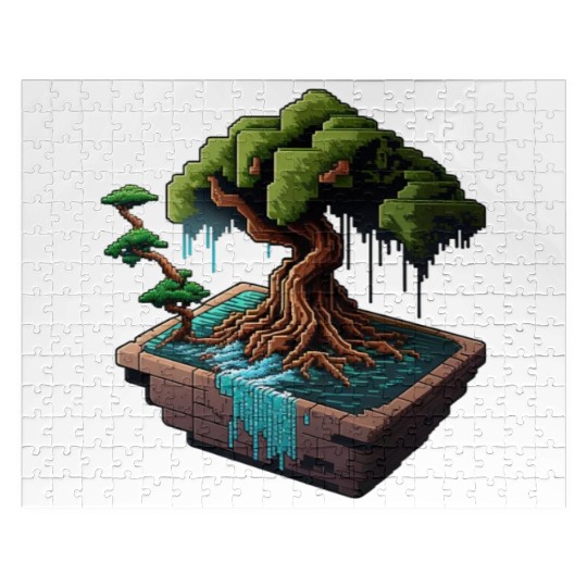 8 Bit Bonsai Tree Jigsaw Puzzles