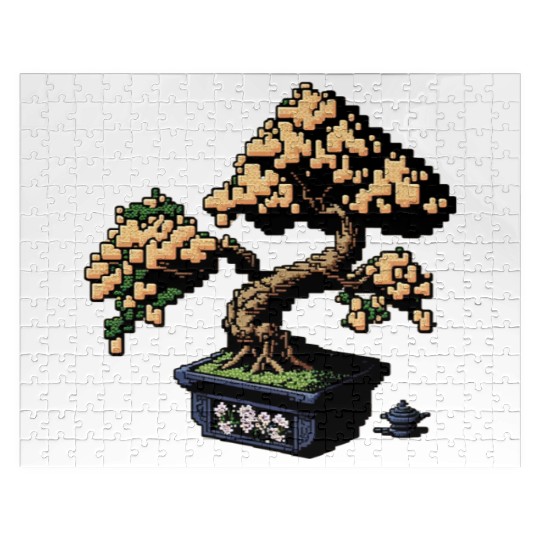 8 Bit Bonsai Tree Jigsaw Puzzles