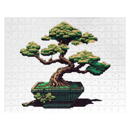 8 Bit Bonsai Tree Jigsaw Puzzles