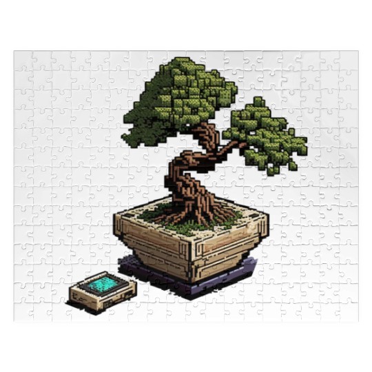 8 Bit Bonsai Tree Jigsaw Puzzles