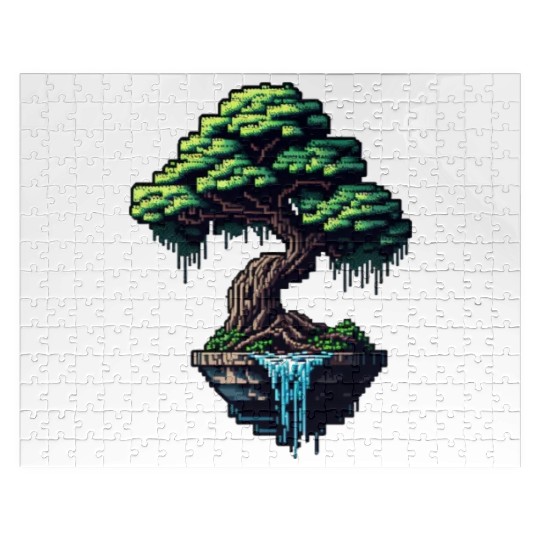 8 Bit Bonsai Tree Jigsaw Puzzles