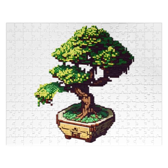 8 Bit Bonsai Tree Jigsaw Puzzles
