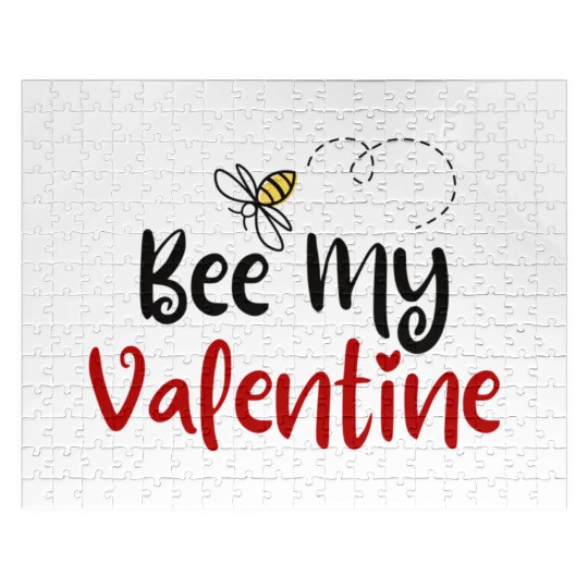 Bee My Valentine Bee Mine For Valentine First Vale Jigsaw Puzzles