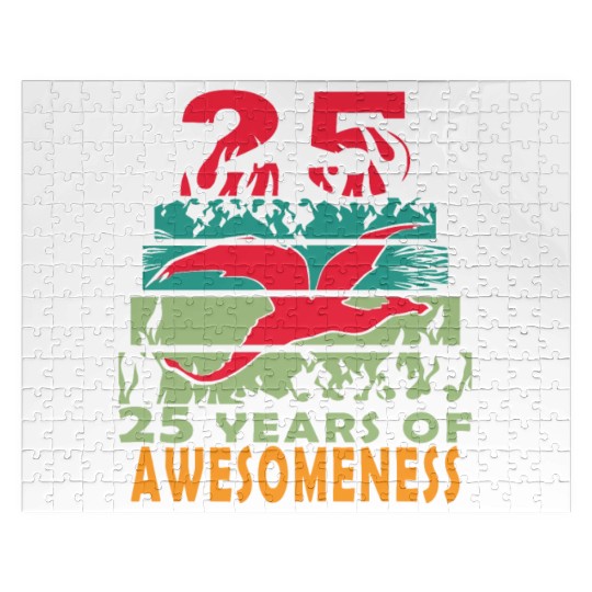 25 years dragon birthday fantasy Jigsaw Puzzles