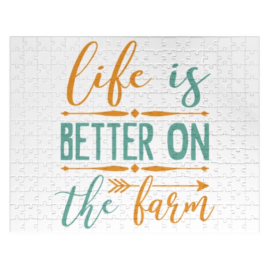 Life Is Better On The Farm Farming Jigsaw Puzzles