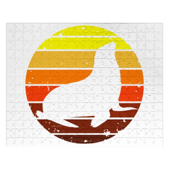 Sealion Sunset Silhouette Summer Sea Lion Jigsaw Puzzles