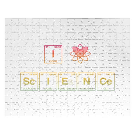 I LOVE SCIENCE - Periodic Table of Elements Jigsaw Puzzles