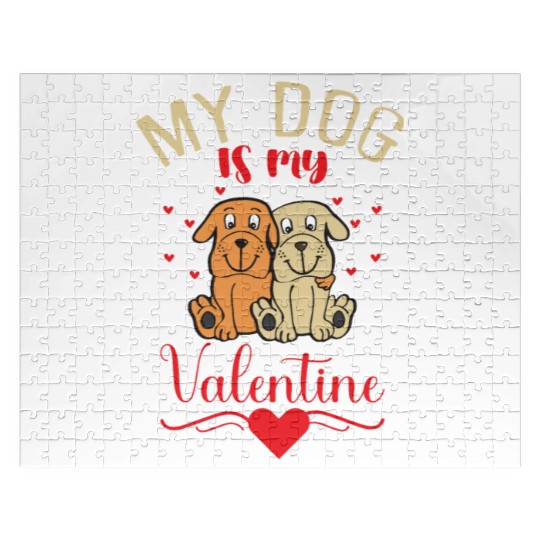My Dog Is My Valentine Jigsaw Puzzles