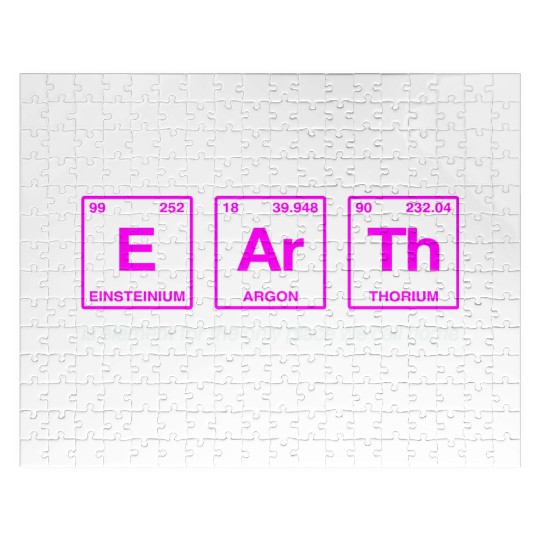 EARTH - written in elements of the periodic table Jigsaw Puzzles