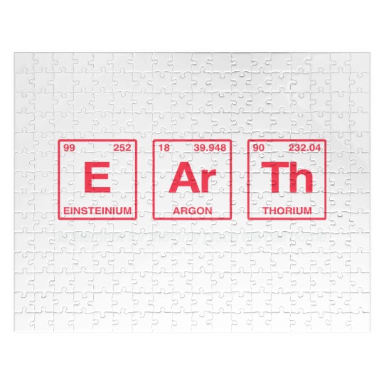 EARTH - written in elements of the periodic table Jigsaw Puzzles