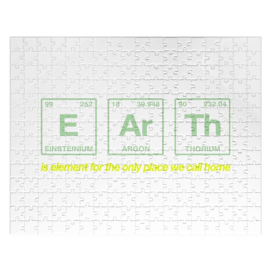 EARTH - written in elements of the periodic table Jigsaw Puzzles