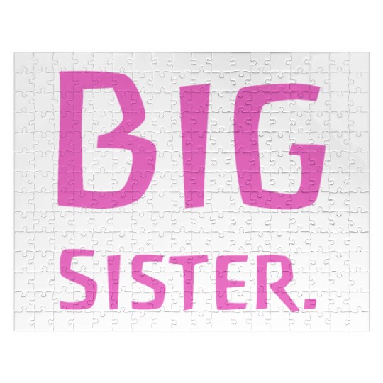 Big Sister Pink - Baby Birth Family Baptism Jigsaw Puzzles