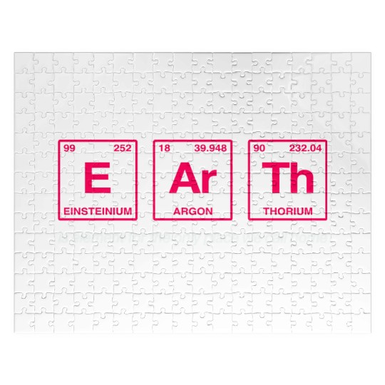 EARTH - written in elements of the periodic table Jigsaw Puzzles