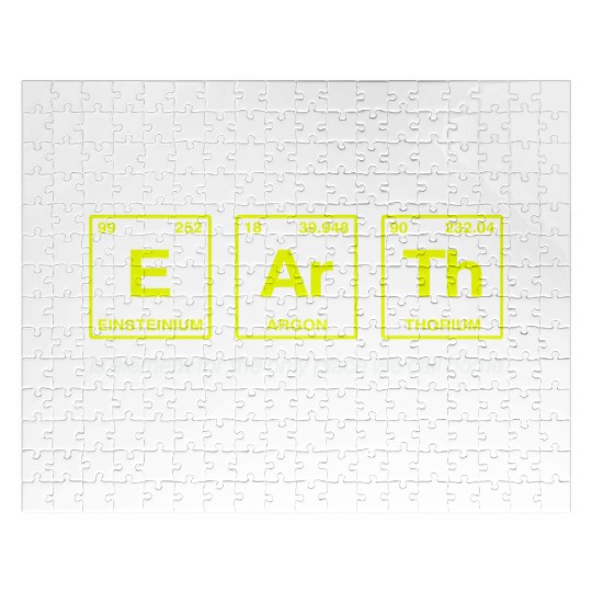 EARTH - written in elements of the periodic table Jigsaw Puzzles