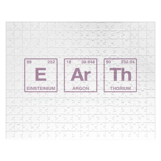EARTH - written in elements of the periodic table Jigsaw Puzzles