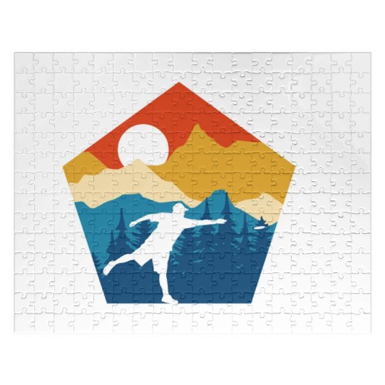 Disc Golf Disc Golfing Ultimate Frisbee Natur Jigsaw Puzzles