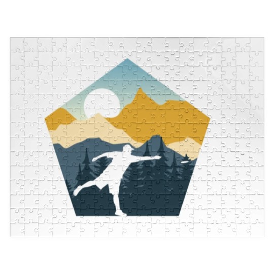 Disc Golf Disc Golfing Ultimate Frisbee Natur Jigsaw Puzzles