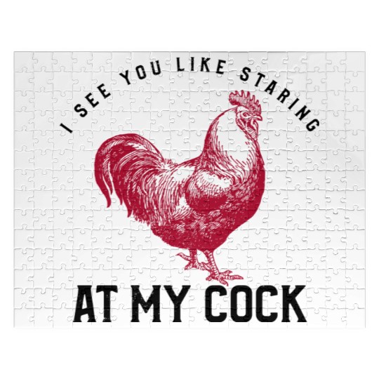 I See You Staring at My Cock Humorous Gift For Men Jigsaw Puzzles