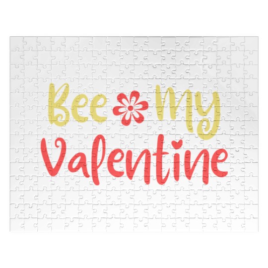 Sweet Valentine Bee My Valentine Bee Mine For Vale Jigsaw Puzzles