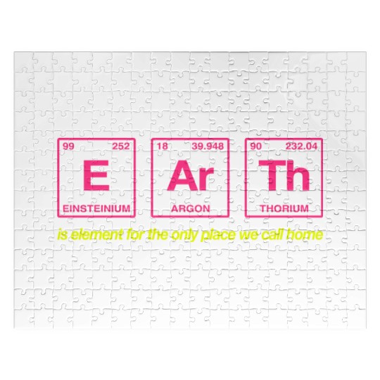EARTH - written in elements of the periodic table Jigsaw Puzzles