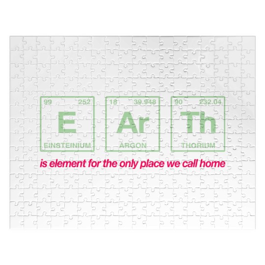 EARTH - written in elements of the periodic table Jigsaw Puzzles