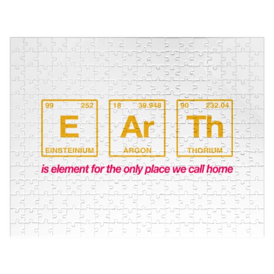 EARTH - written in elements of the periodic table Jigsaw Puzzles