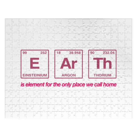 EARTH - written in elements of the periodic table Jigsaw Puzzles