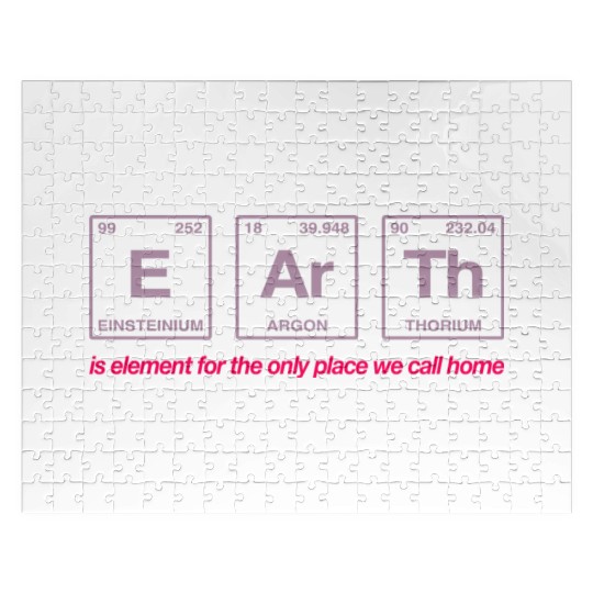 EARTH - written in elements of the periodic table Jigsaw Puzzles