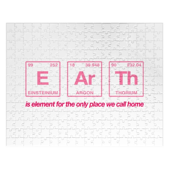 EARTH - written in elements of the periodic table Jigsaw Puzzles