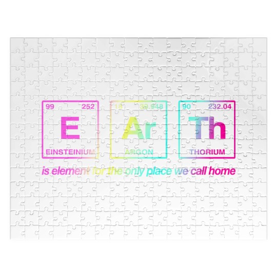 EARTH - written in elements of the periodic table Jigsaw Puzzles