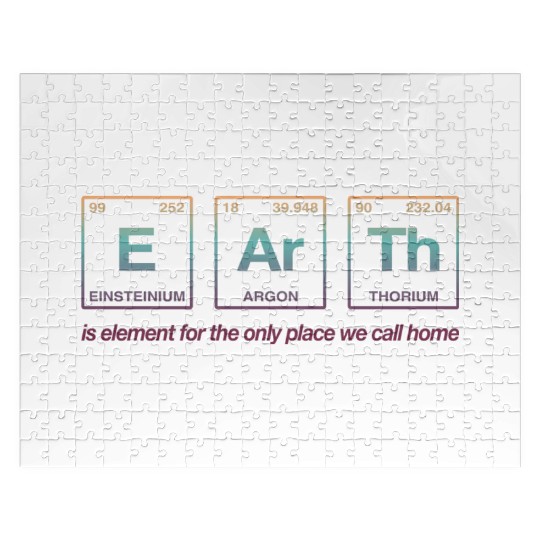 EARTH - written in elements of the periodic table Jigsaw Puzzles