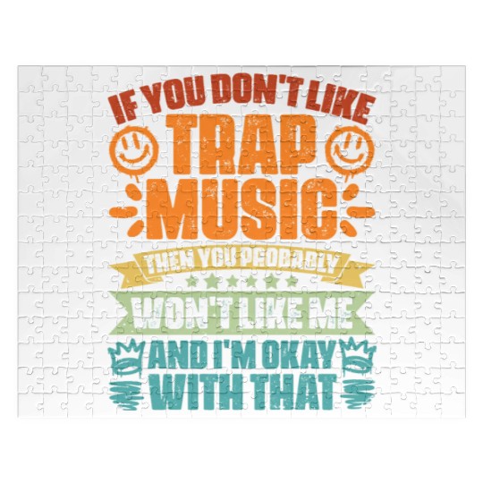 Vintage Trap Music Trapping Humor For A Trap Music Jigsaw Puzzles
