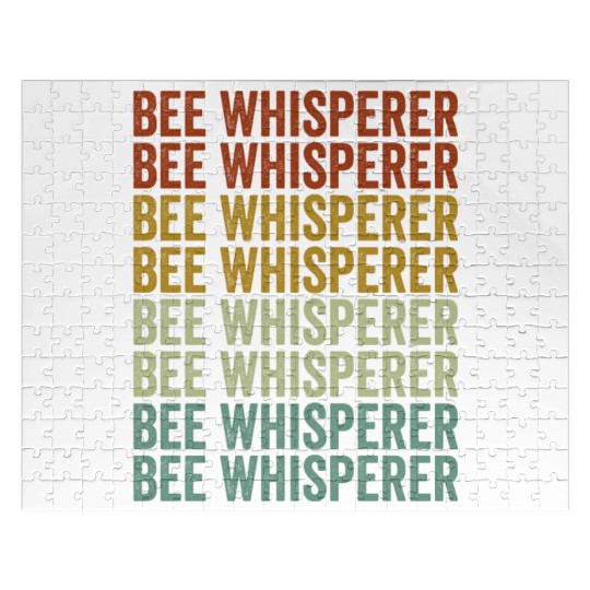 Bee Whisperer Beekeeper Honey Lover Hive Honey Bee Jigsaw Puzzles