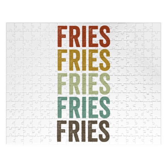 Fries before Guys Fries Lover Funny French Fries Jigsaw Puzzles