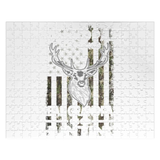 Buck Deer Hunting American Camouflage Jigsaw Puzzles