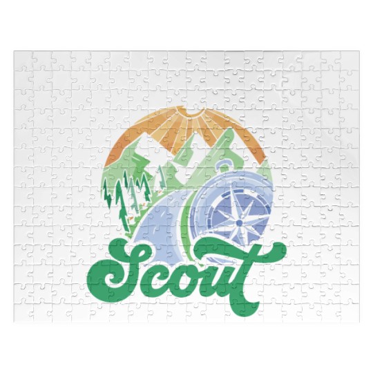 Future Scout Outdoor Hiking Scouting Scouts Jigsaw Puzzles
