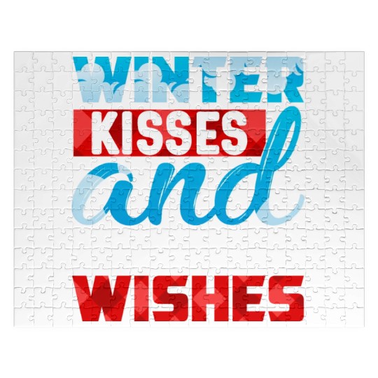 Winter Kisses And Snowflake Wishes Jigsaw Puzzles